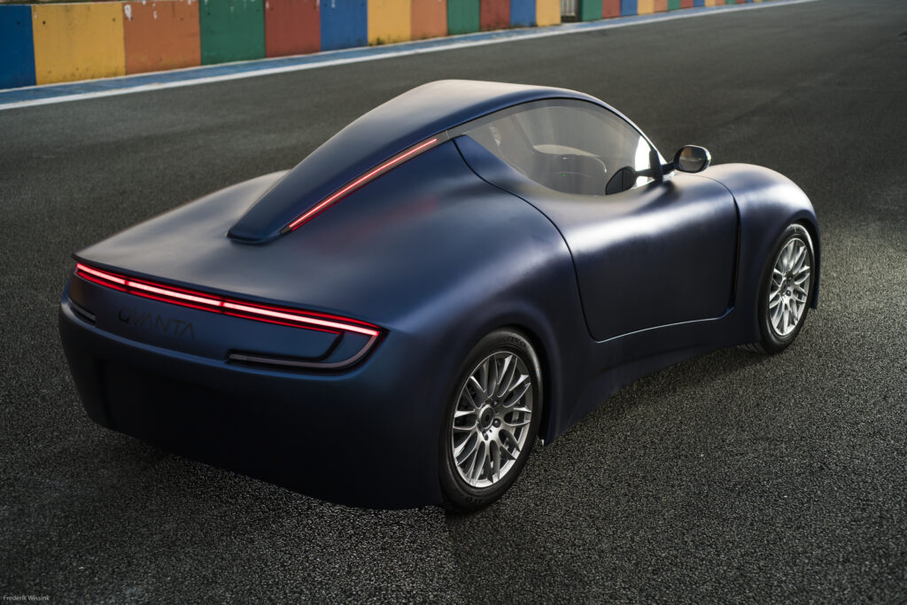 Ev Car on the track in Vietnam.