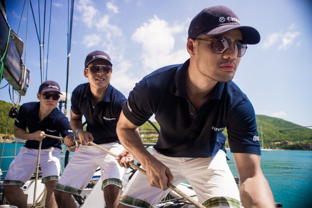 racing team in action