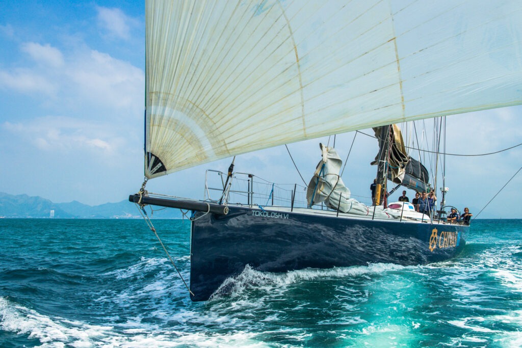 Chivas Racing boat at sea